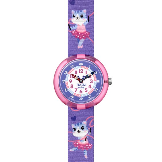 Montre flik flak rouge hot sale